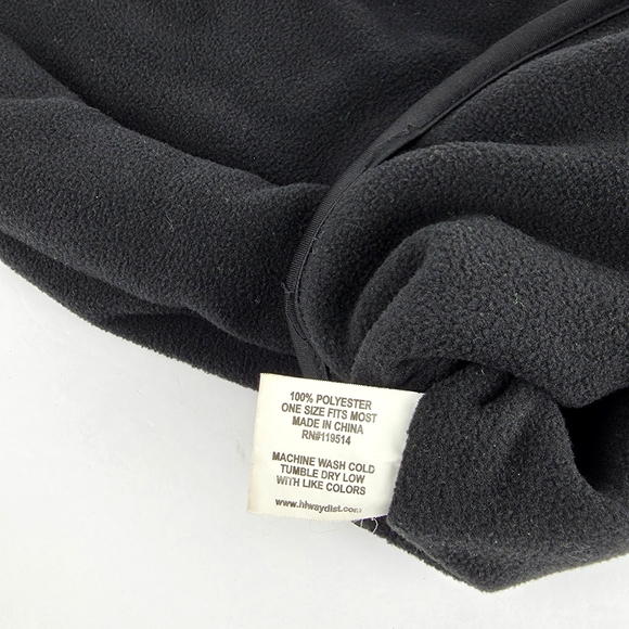 Black Fleece Balaclava Hood - Men's Winter Headwear - Picture 3 of 4